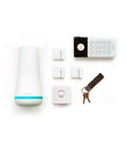 SimpliSafe Smart Home Security System With Base Station. Siren. Keypad. Motion Sensor. 3 Entry Sensors. And Key Fob