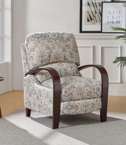 Diana Comfy Wooden Upholstery Manual Recliner