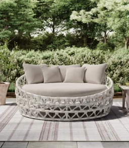 68'' Powder Coated Aluminum Outdoor Patio Daybed