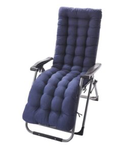 61inch Sun Lounger Chair Cushions. Sundlight Patio Cushions Chaise Outdoor Mattress Recliner Quilted Thick Padded Seat Cushion Reclining Chair